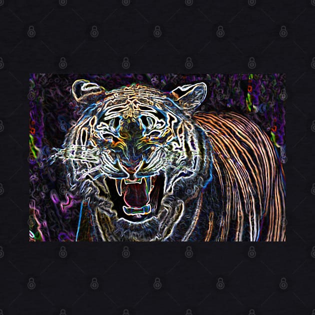 Tiger Head Pop art  02 by Korvus78
